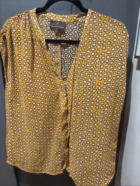 Fenn Wright Manson Yellow Leopard-Print Sleeveless Top